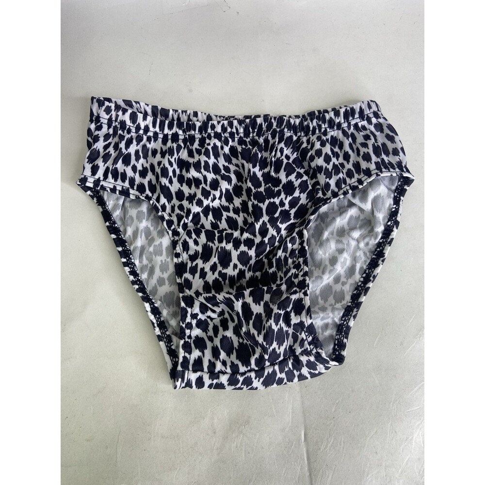 VTG Picopi Mens Size S Low Rise Polyester Fashion Print Brief Underwear 1 Piece